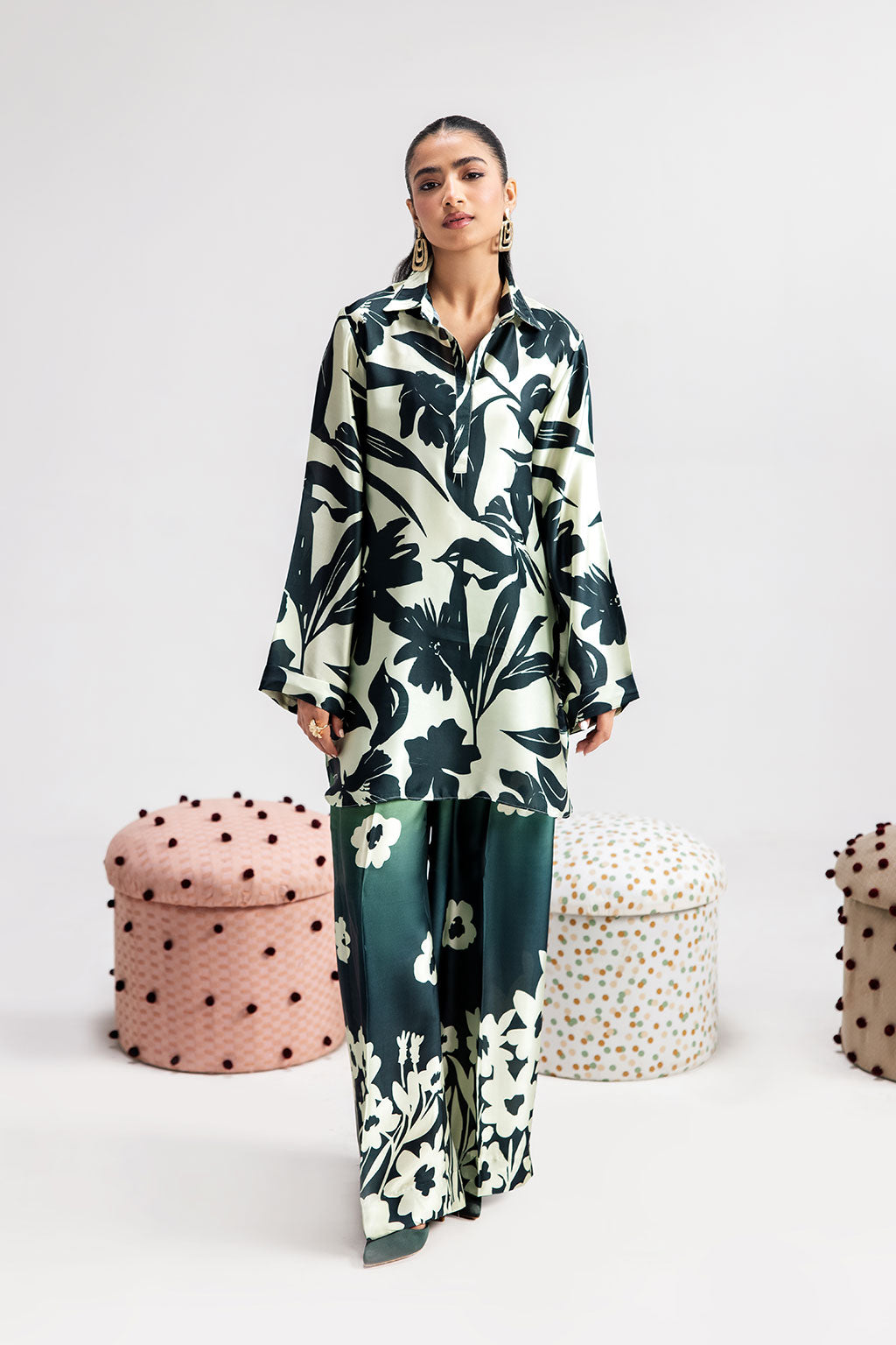 Afsanah | The Print Edit | GREEN SPARKLE AP-106 -  Afsanah Ladies Clothes - Original Designer Dress - House of Maryam