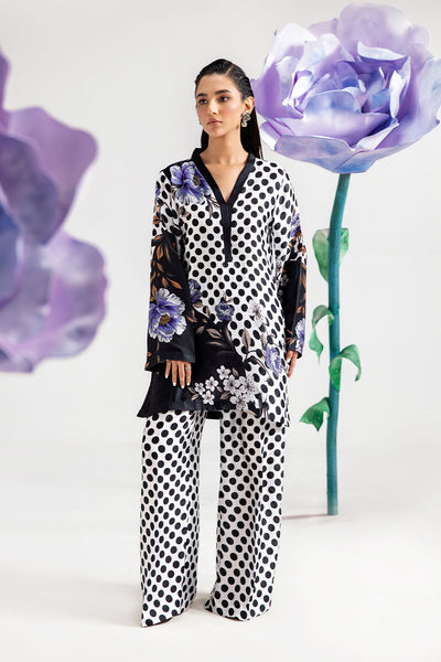 Afsanah | The Print Edit | DARK POLKA AP-110 -  Afsanah Ladies Clothes - Original Designer Dress - House of Maryam