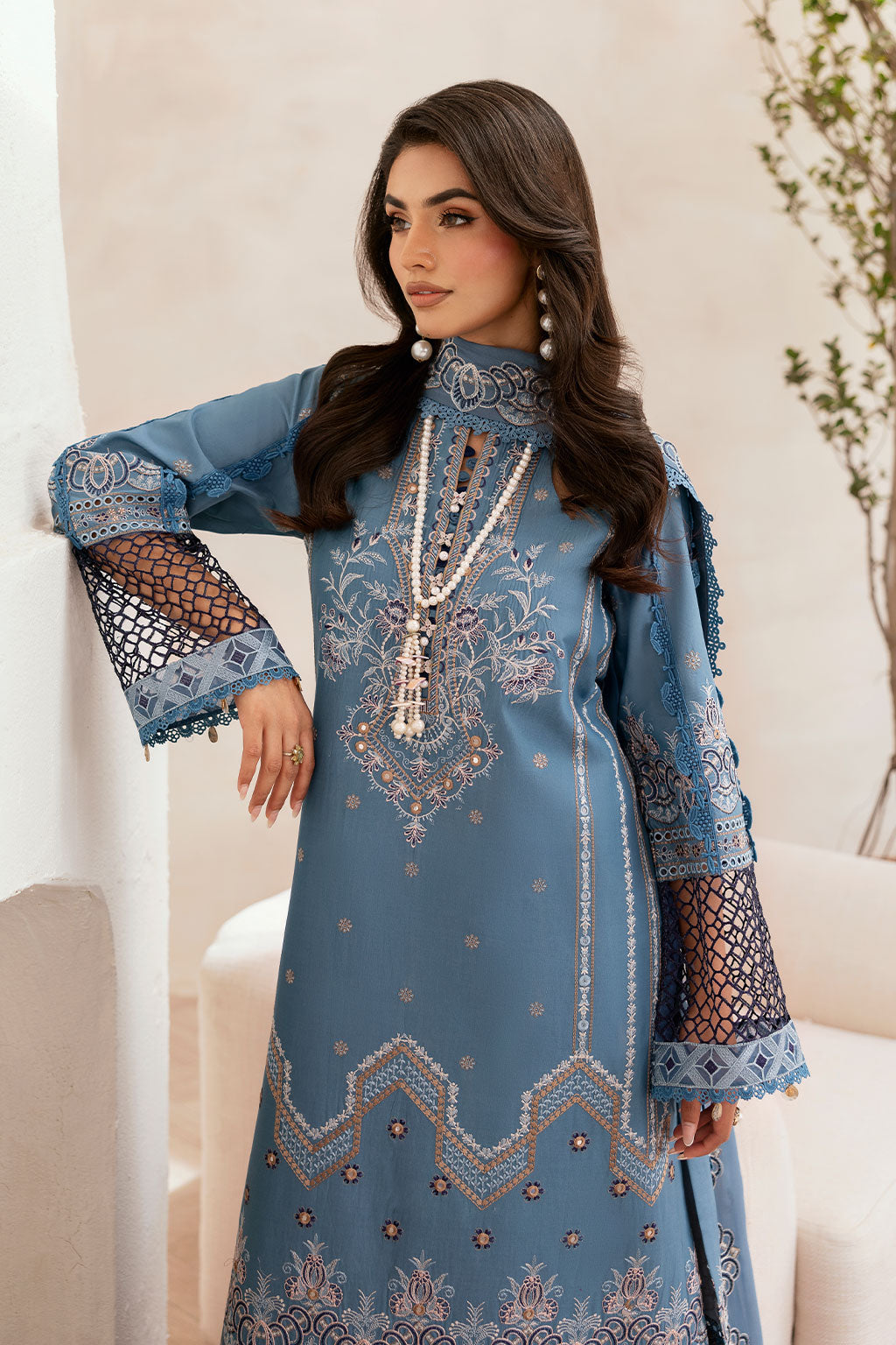 Ramsha | Ghazal Luxury Lawn | G-407, image 4