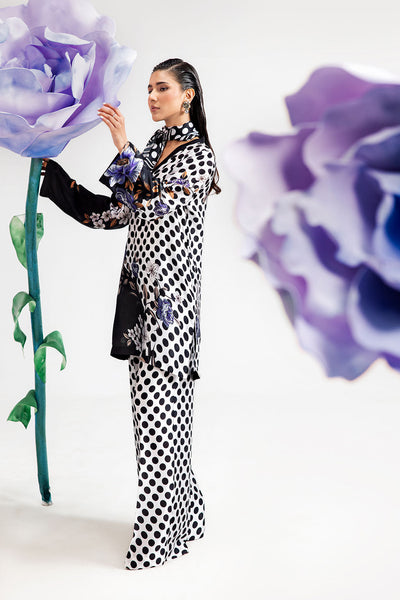Afsanah | The Print Edit | DARK POLKA AP-110 -  Afsanah Ladies Clothes - Original Designer Dress - House of Maryam