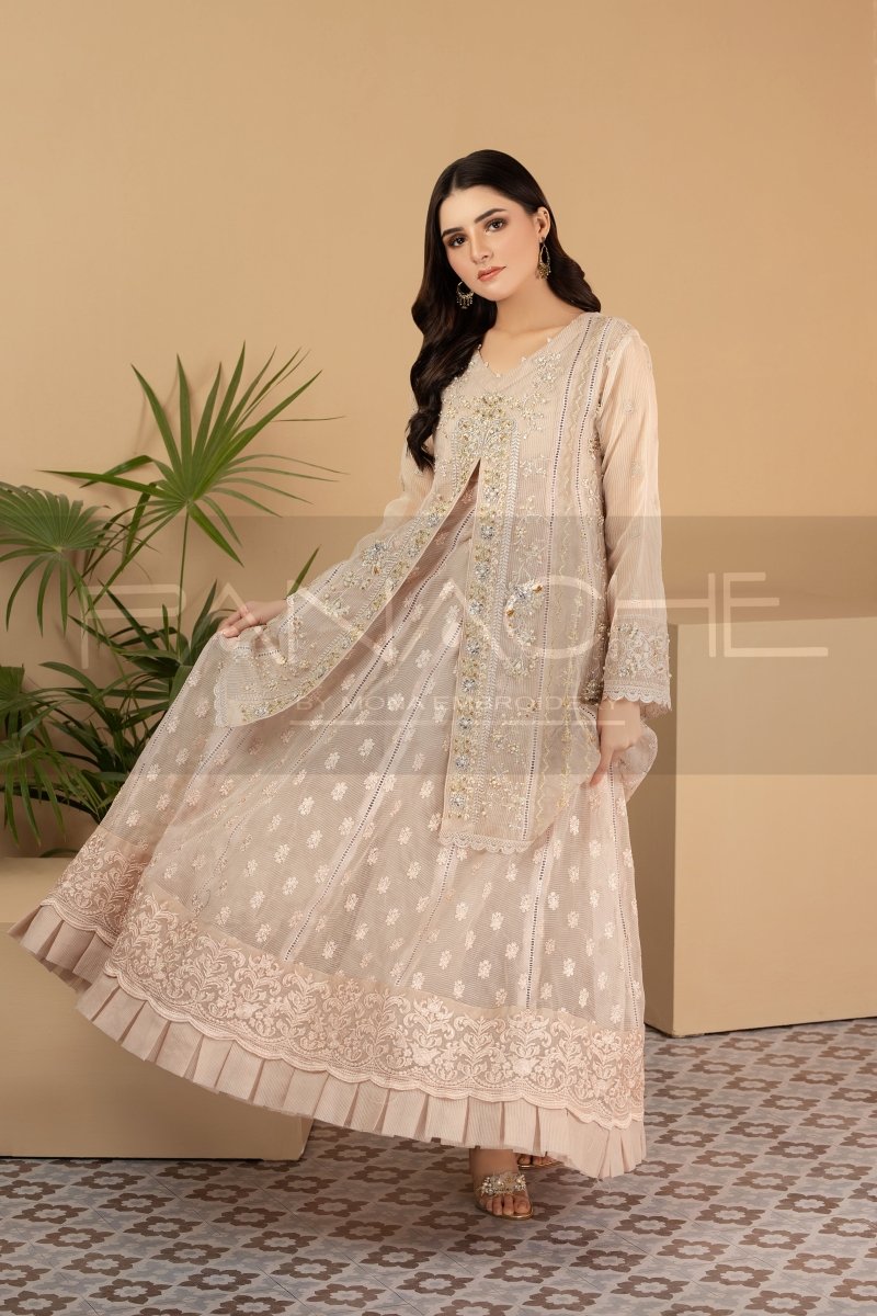 Panache | Pret | Ritzy Rosette -  Panache By Mona  - Original Designer Dress - House of Maryam
