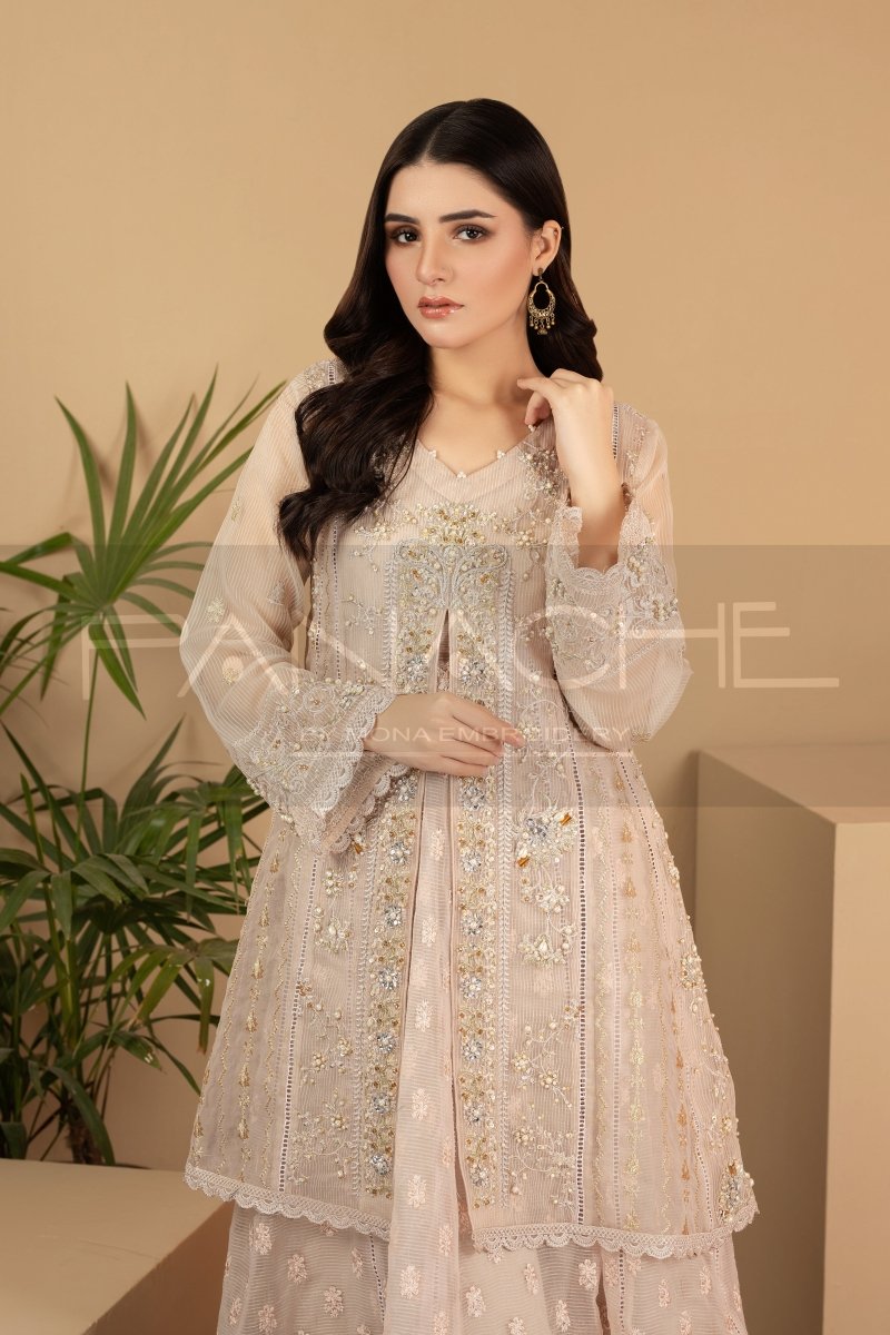 Panache | Pret | Ritzy Rosette -  Panache By Mona  - Original Designer Dress - House of Maryam