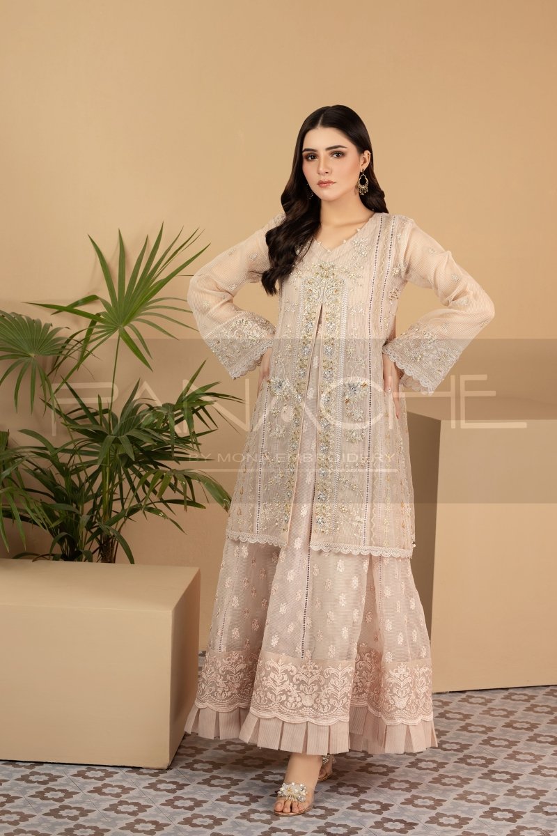 Panache | Pret | Ritzy Rosette -  Panache By Mona  - Original Designer Dress - House of Maryam