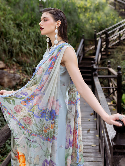 Roheenaz | Dahlia Embroidered Lawn 24 | Daisy -  Roheenaz Luxury - Original Designer Dress - House of Maryam