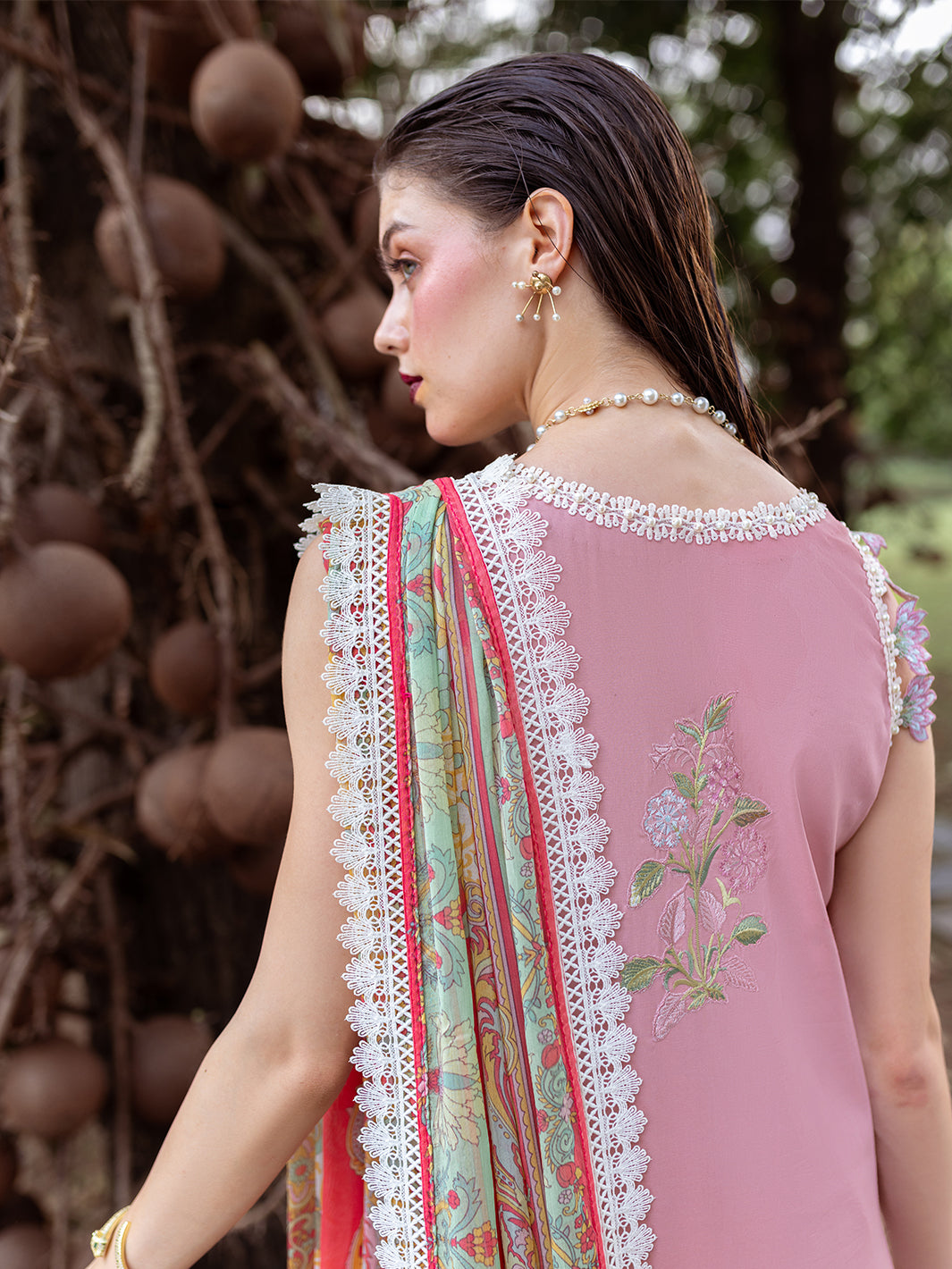 Roheenaz | Dahlia Embroidered Lawn 24 | Peony -  Roheenaz Luxury - Original Designer Dress - House of Maryam
