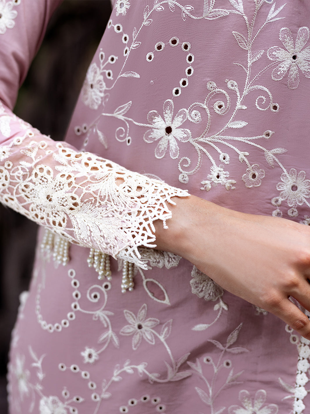 Roheenaz | Dahlia Embroidered Lawn 24 | Lily -  Roheenaz Luxury - Original Designer Dress - House of Maryam
