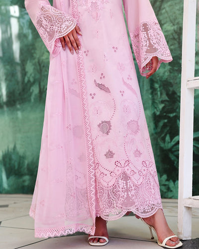 Roheenaz | Veil of Summer Chikankari | Aurora Light-Brand:Roheenaz-Type:Ladies Clothes-Pink-Lawn-House of Maryam- Buy in UK, USA