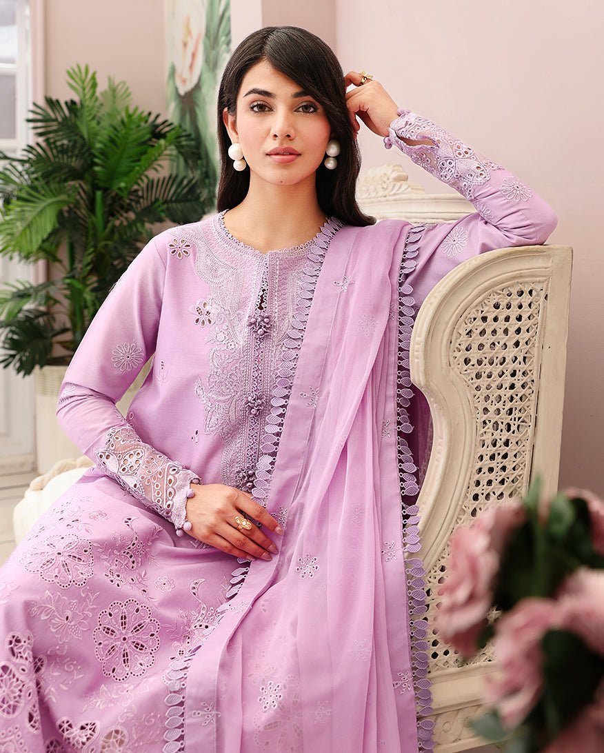 Roheenaz | Veil of Summer Chikankari | Petal Royale-Brand:Roheenaz-Type:Ladies Clothes-Soft Pink-Lawn-House of Maryam- Buy in UK, USA