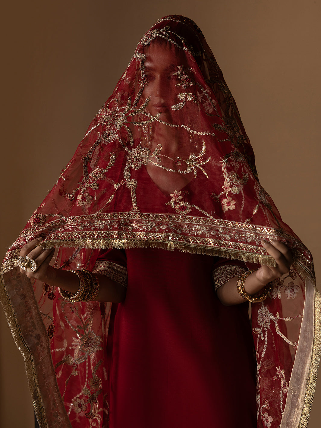 Hem Stitch | Raw Silk Edit 25 | Rose -  Hemstitch Ladies Clothes - Original Designer Dress - House of Maryam