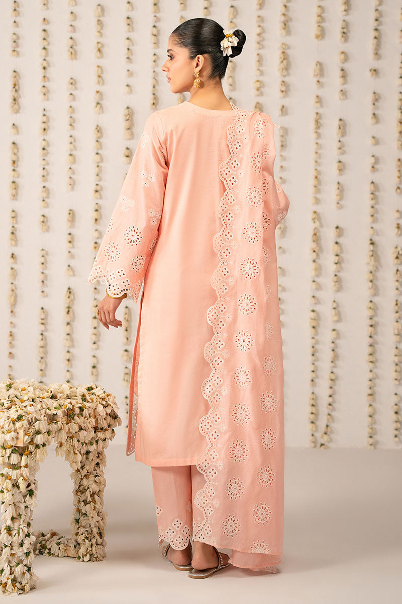 Cross Stitch | Exclusive Pret | Plush Peach-3PC (Shirt,Trouser & Dupatta), image 6