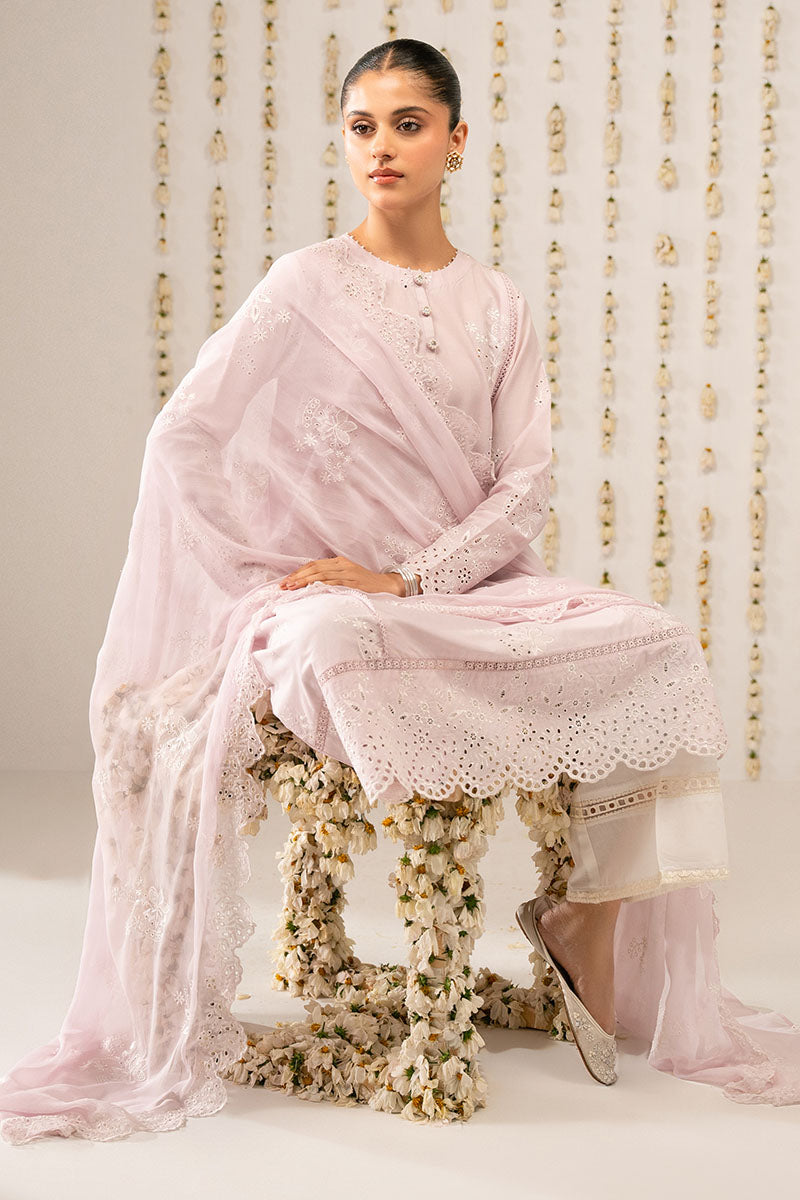 Cross Stitch | Exclusive Pret | Lilac Bloom-2PC (Shirt & Dupatta), image 5