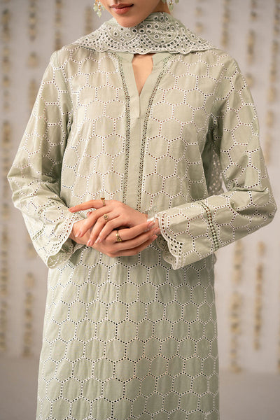 Cross Stitch | Exclusive Pret | Lush Green-3PC (Shirt,Trouser & Dupatta)