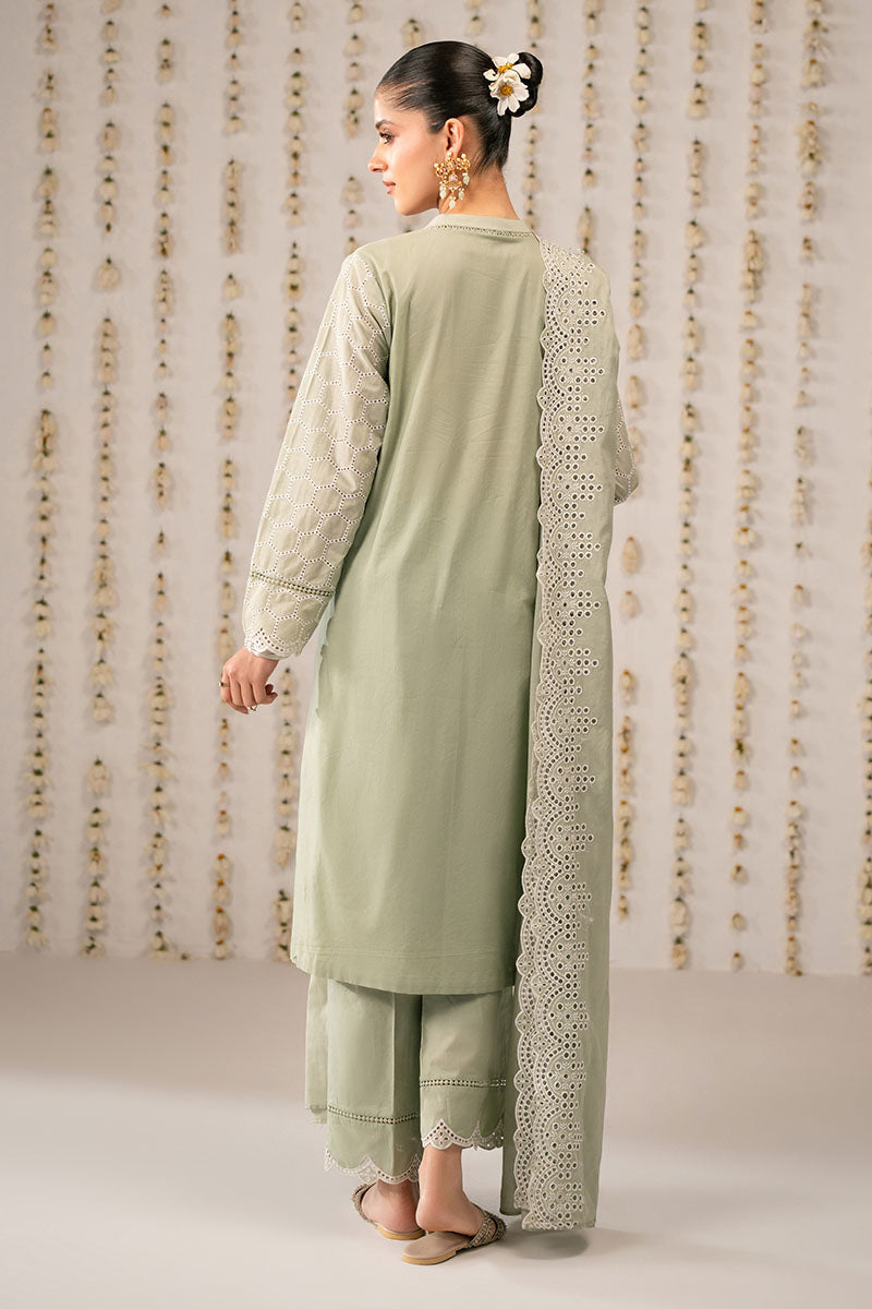 Cross Stitch | Exclusive Pret | Lush Green-3PC (Shirt,Trouser & Dupatta), image 6