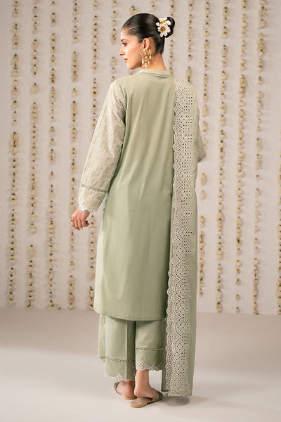 Cross Stitch | Exclusive Pret | Lush Green-3PC (Shirt,Trouser & Dupatta)