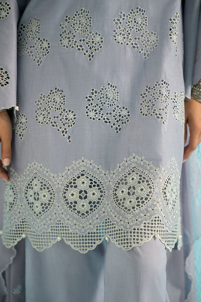Cross Stitch | Exclusive Pret | Silver Granite-3PC (Shirt, Trouser & Dupatta)
