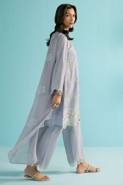 Cross Stitch | Exclusive Pret | Silver Granite-3PC (Shirt, Trouser & Dupatta)