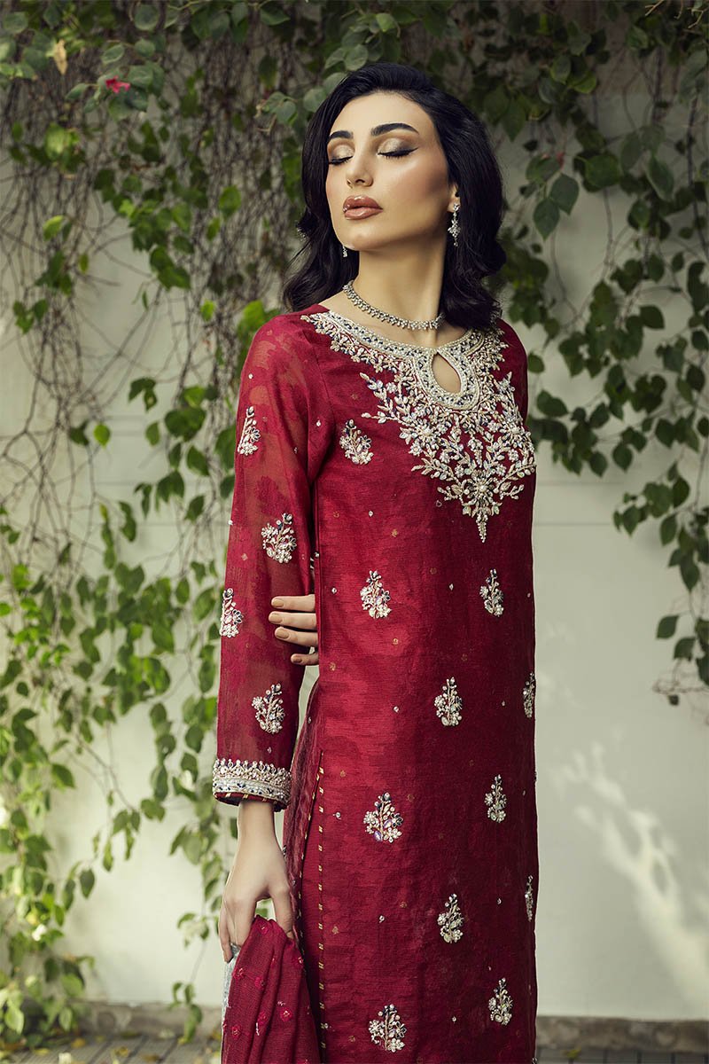 Panache | Pret | Ruby Radiance -  Panache By Mona clothing - Original Designer Dress - House of Maryam