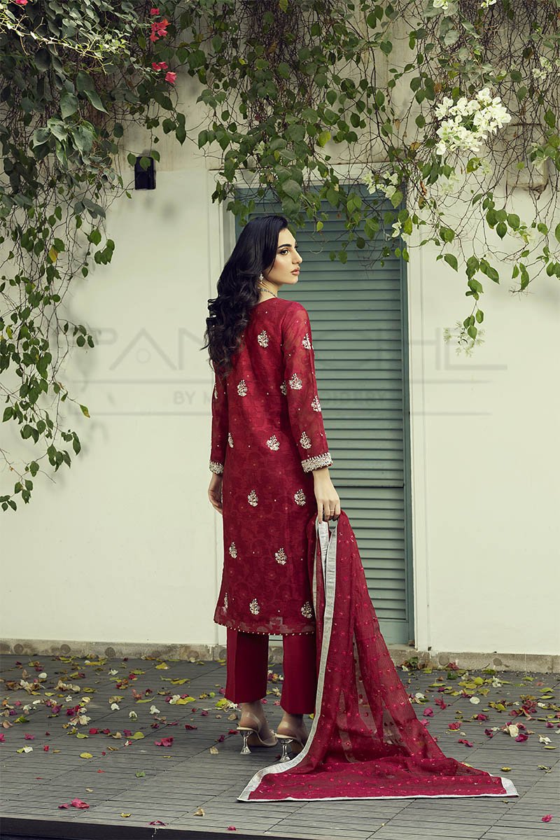 Panache | Pret | Ruby Radiance -  Panache By Mona clothing - Original Designer Dress - House of Maryam