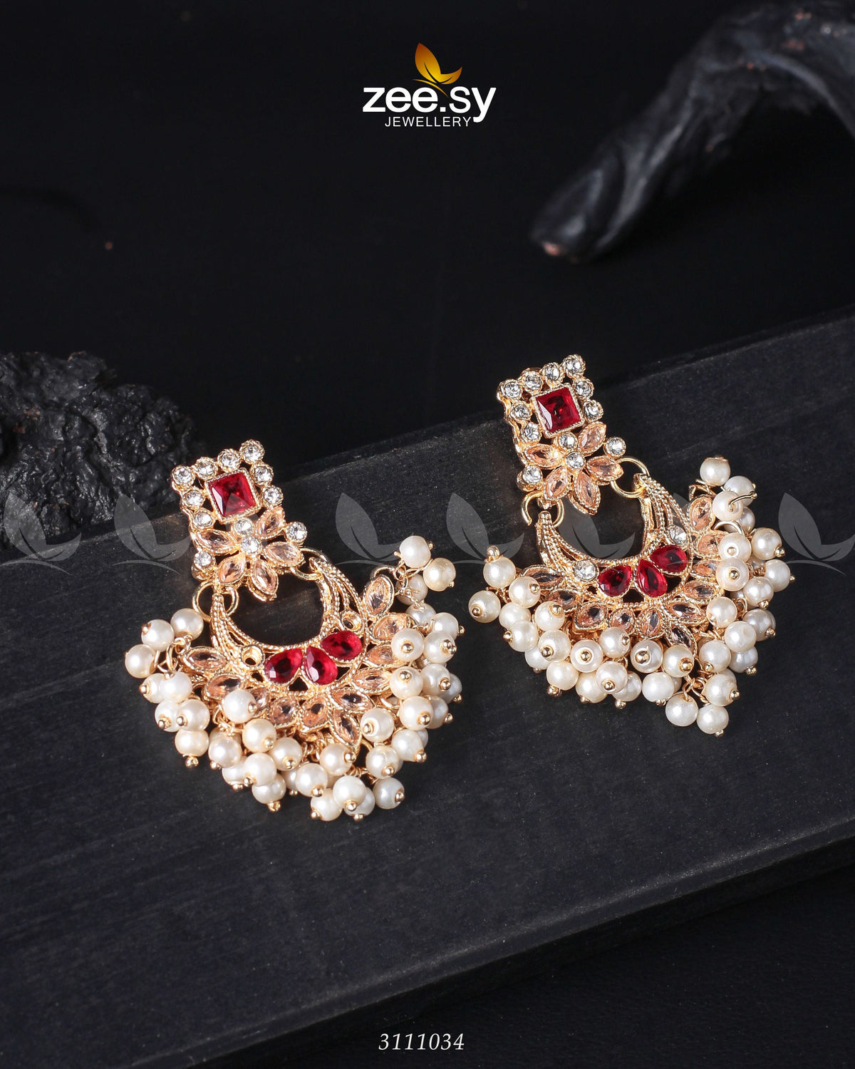 Lily Earrings -  Zeesy Earrings - Original Designer Dress - House of Maryam