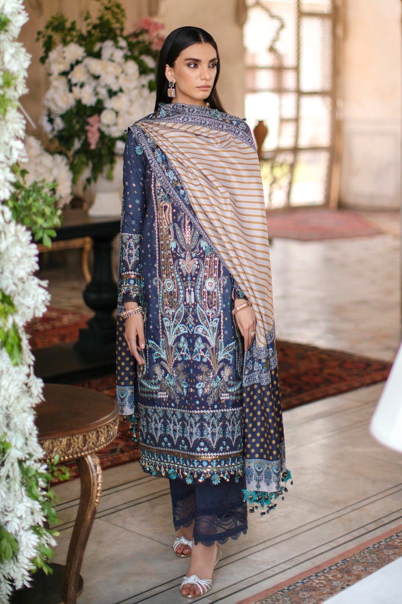 Sana Safinaz | Luxury Collection | S221-008B-CP -  Sana Safinaz Ladies Clothes - Original Designer Dress - House of Maryam