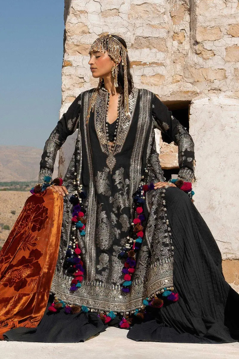 Sana Safinaz | Winter Luxury 23 | S231-001A-DF -  Sana Safinaz Luxury -  House of Maryam