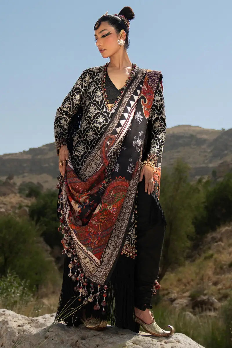 Sana Safinaz | Winter Luxury 23 | S231-002A-CP -  Sana Safinaz Luxury - Original Designer Dress - House of Maryam