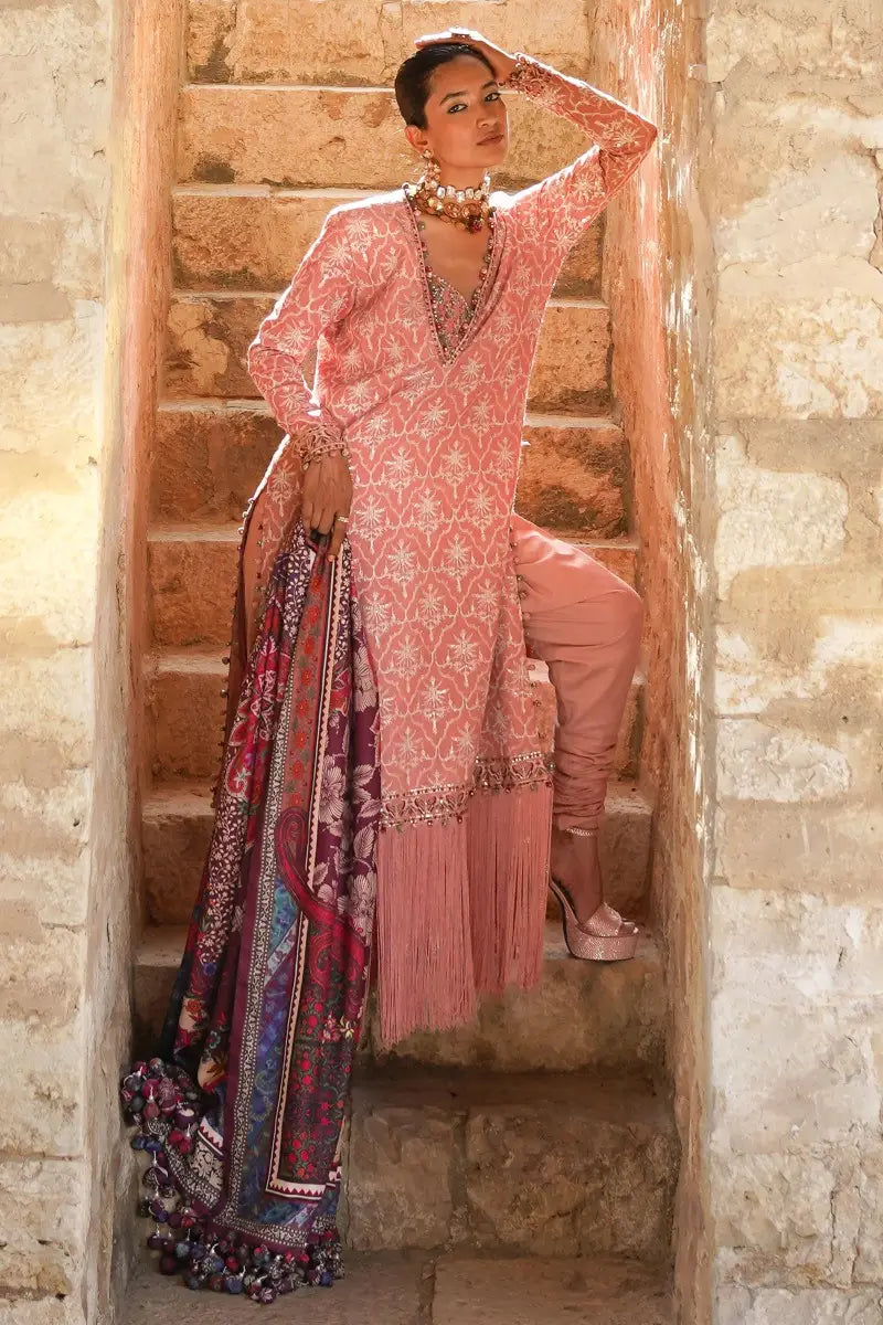 Sana Safinaz | Winter Luxury 23 | S231-002B-CP -  Sana Safinaz Luxury - Original Designer Dress - House of Maryam