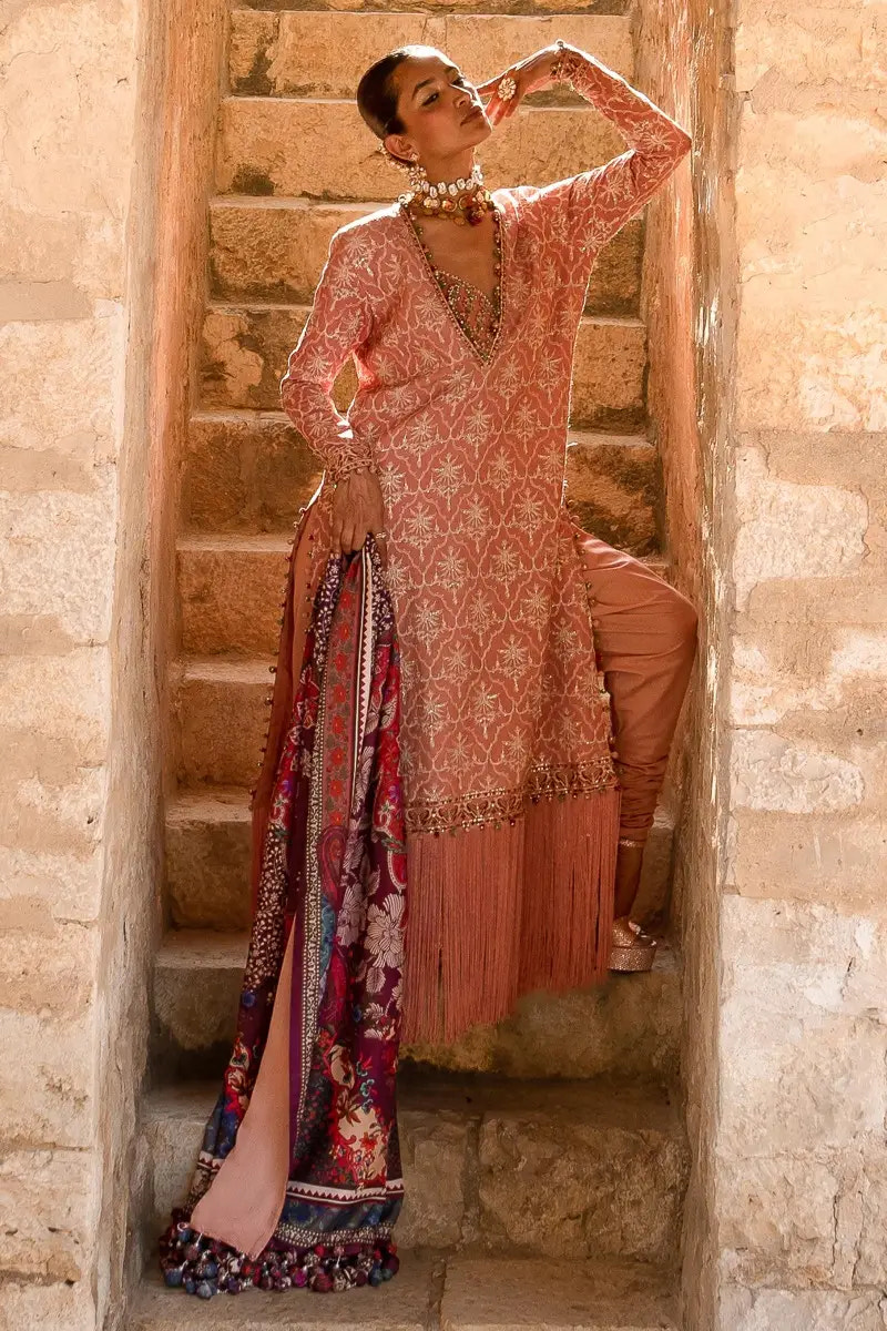 Sana Safinaz | Winter Luxury 23 | S231-002B-CP -  Sana Safinaz Luxury - Original Designer Dress - House of Maryam