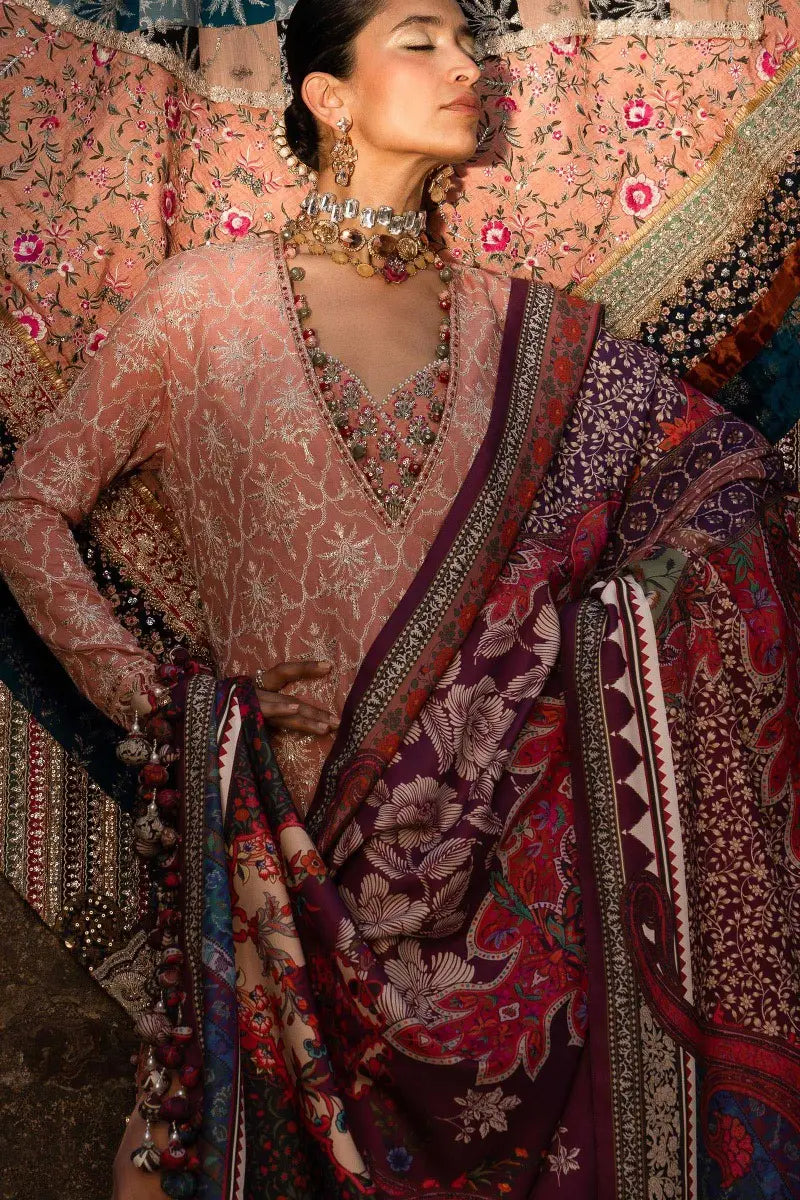 Sana Safinaz | Winter Luxury 23 | S231-002B-CP -  Sana Safinaz Luxury - Original Designer Dress - House of Maryam