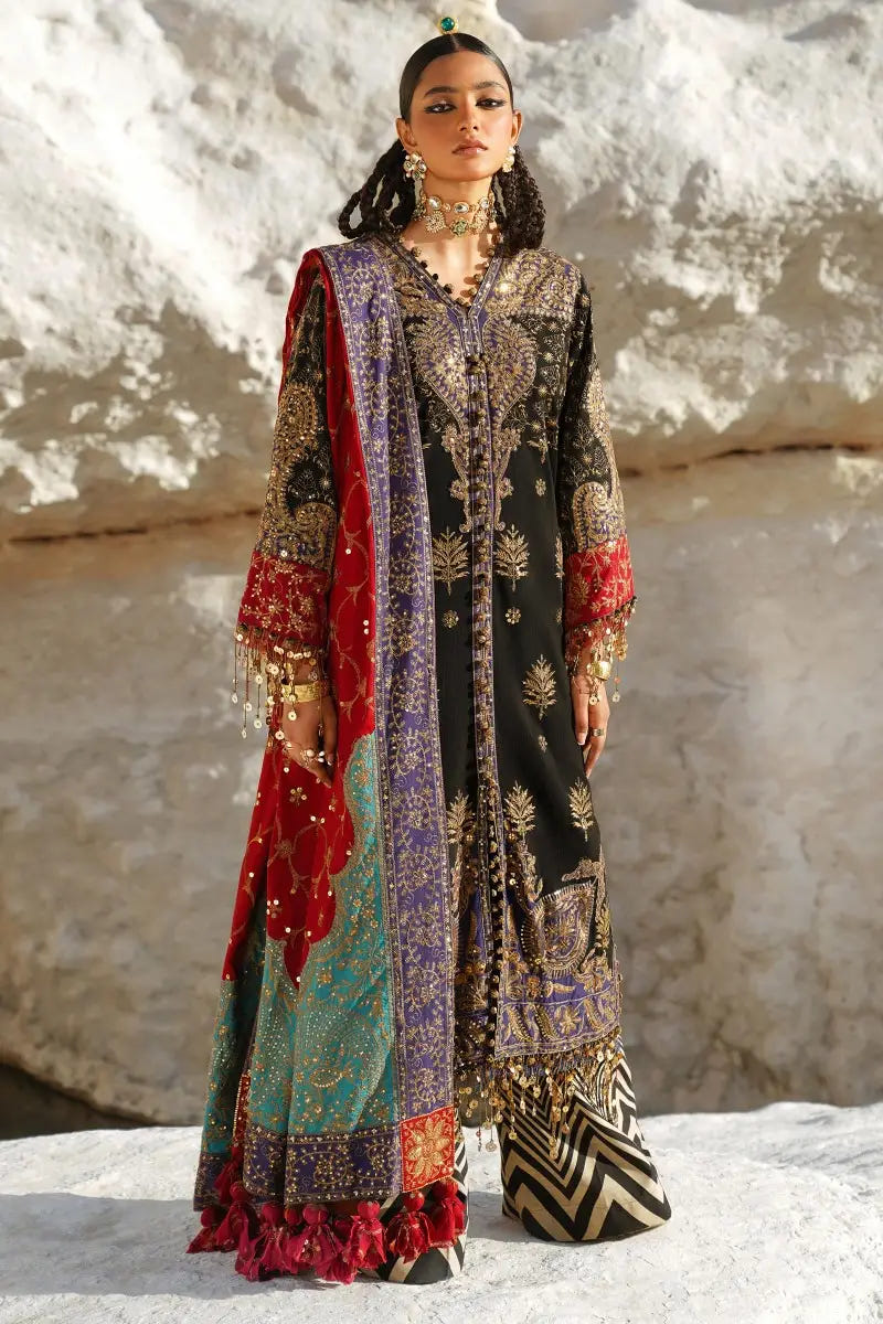 Sana Safinaz | Winter Luxury 23 | S231-003A-CP -  Sana Safinaz Luxury - Original Designer Dress - House of Maryam