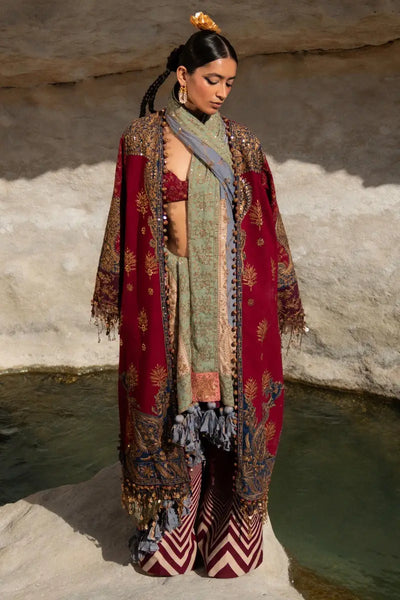 Sana Safinaz | Winter Luxury 23 | S231-003B-CP -  Sana Safinaz Luxury - Original Designer Dress - House of Maryam