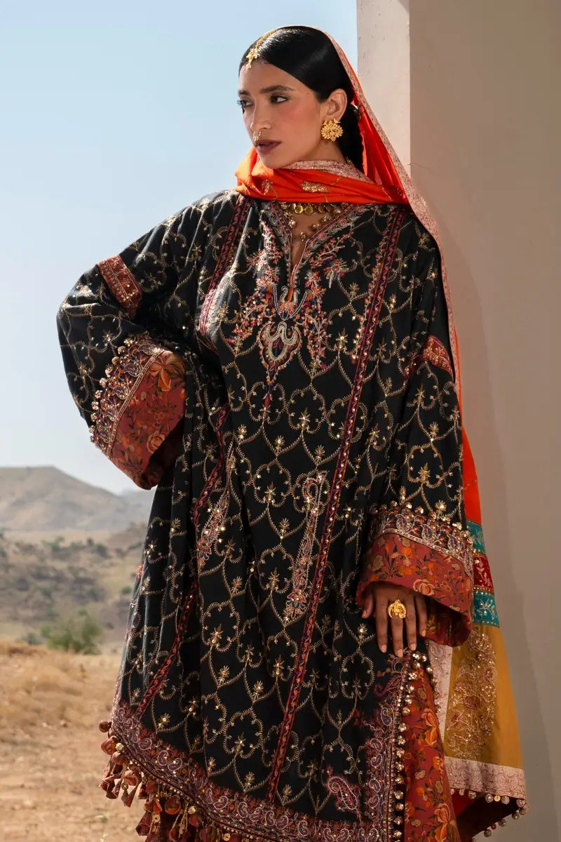 Sana Safinaz | Winter Luxury 23 | S231-004A-CP -  Sana Safinaz Luxury - Original Designer Dress - House of Maryam