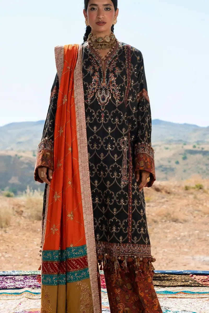 Sana Safinaz | Winter Luxury 23 | S231-004A-CP -  Sana Safinaz Luxury - Original Designer Dress - House of Maryam