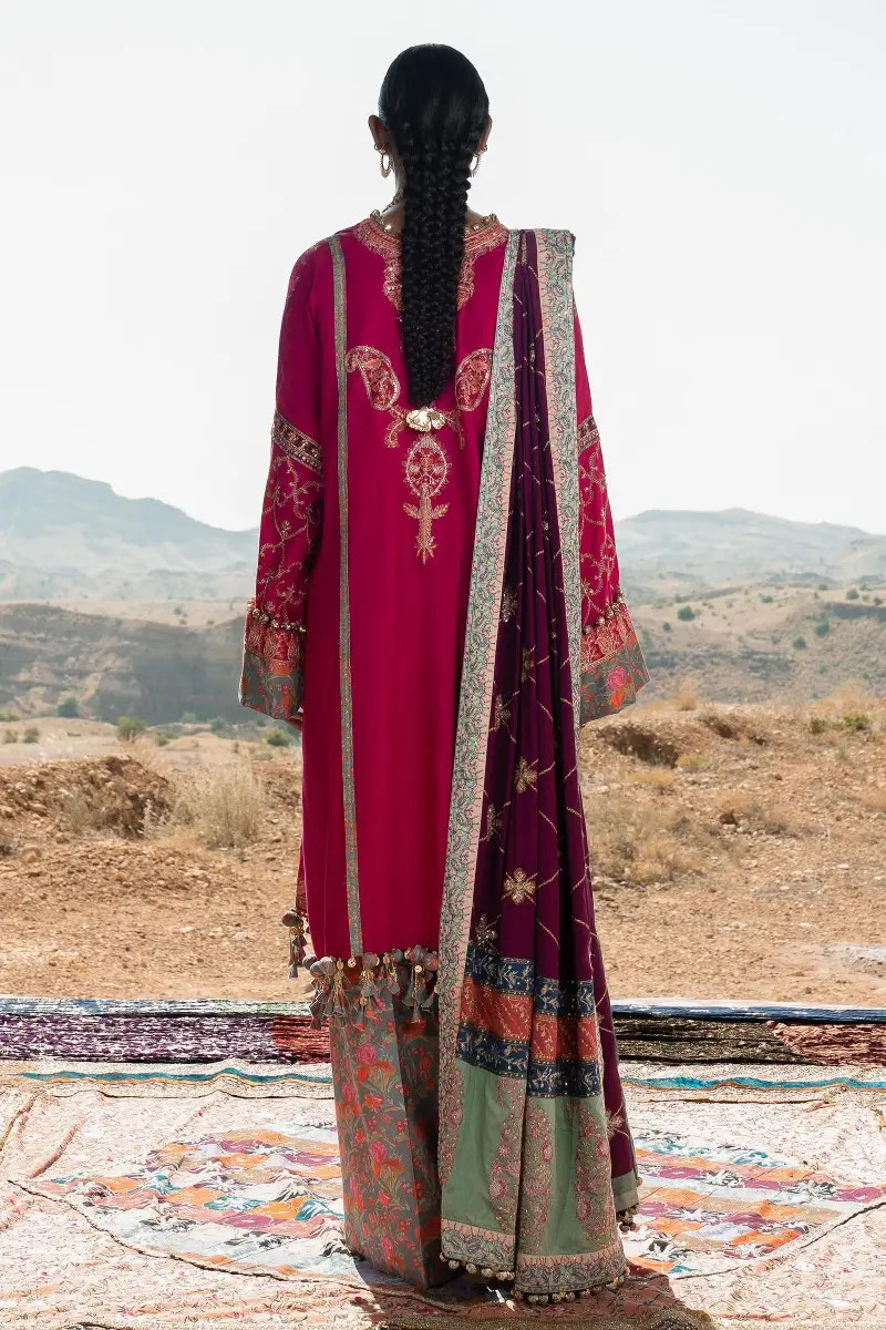 Sana Safinaz | Winter Luxury 23 | S231-004B-CP -  Sana Safinaz Luxury - Original Designer Dress - House of Maryam