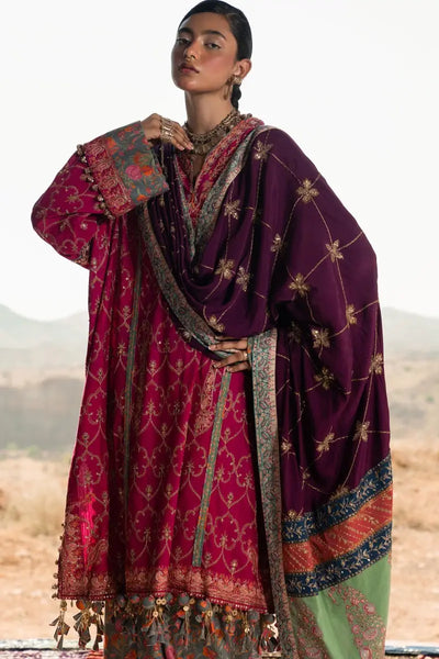 Sana Safinaz | Winter Luxury 23 | S231-004B-CP -  Sana Safinaz Luxury - Original Designer Dress - House of Maryam