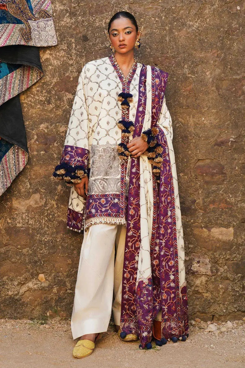 Sana Safinaz | Winter Luxury 23 | S231-005A-CP -  Sana Safinaz Luxury -  House of Maryam