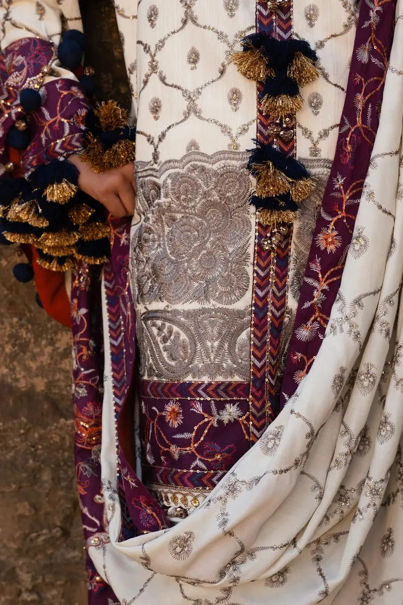 Sana Safinaz | Winter Luxury 23 | S231-005A-CP -  Sana Safinaz Luxury - Original Designer Dress - House of Maryam