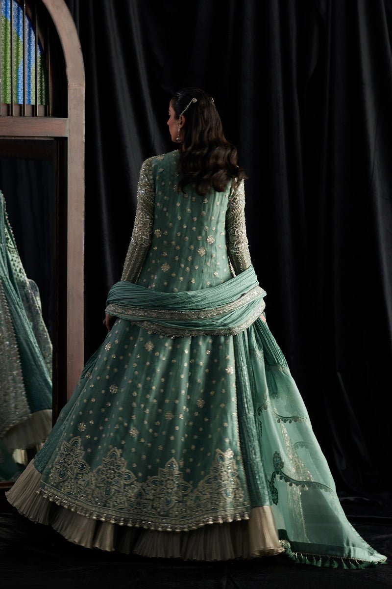 Saad Bin Shahzad | El Veneto Luxury Formals | OLYRA-Brand:Saad Bin Shahzad-Type:Ladies Clothes-Turqiouse - House of Maryam- Buy in UK, USA