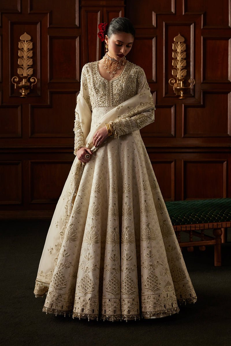 Saad Bin Shahzad | El Veneto Luxury Formals | OVIA-Brand:Saad Bin Shahzad-Type:Ladies Clothes-Off White - House of Maryam- Buy in UK, USA