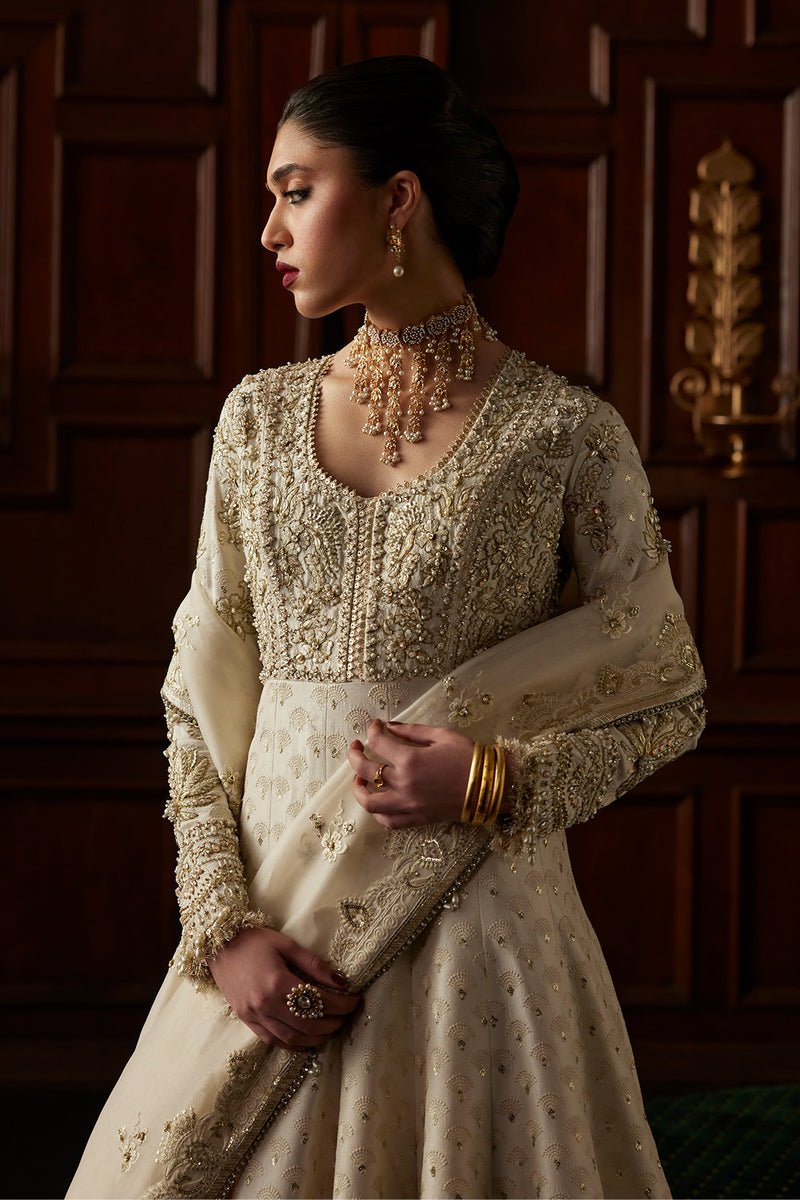 Saad Bin Shahzad | El Veneto Luxury Formals | OVIA-Brand:Saad Bin Shahzad-Type:Ladies Clothes-Off White - House of Maryam- Buy in UK, USA