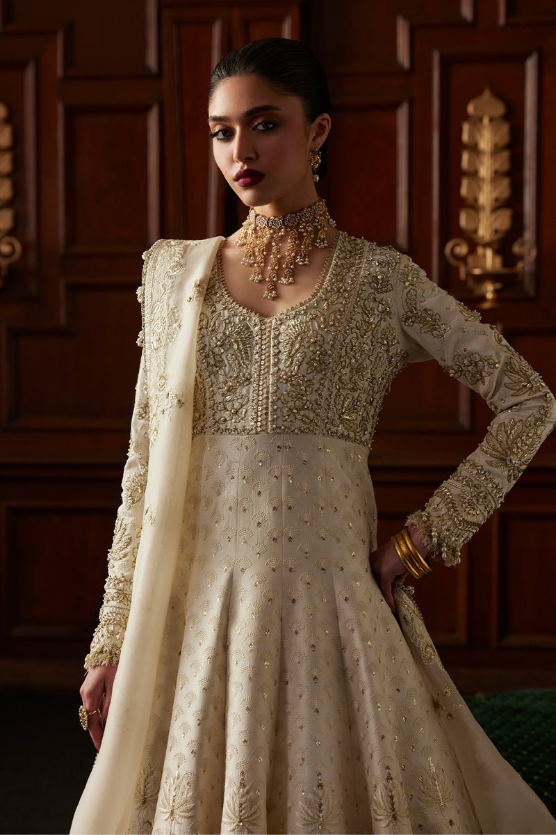 Saad Bin Shahzad | El Veneto Luxury Formals | OVIA-Brand:Saad Bin Shahzad-Type:Ladies Clothes-Off White - House of Maryam- Buy in UK, USA