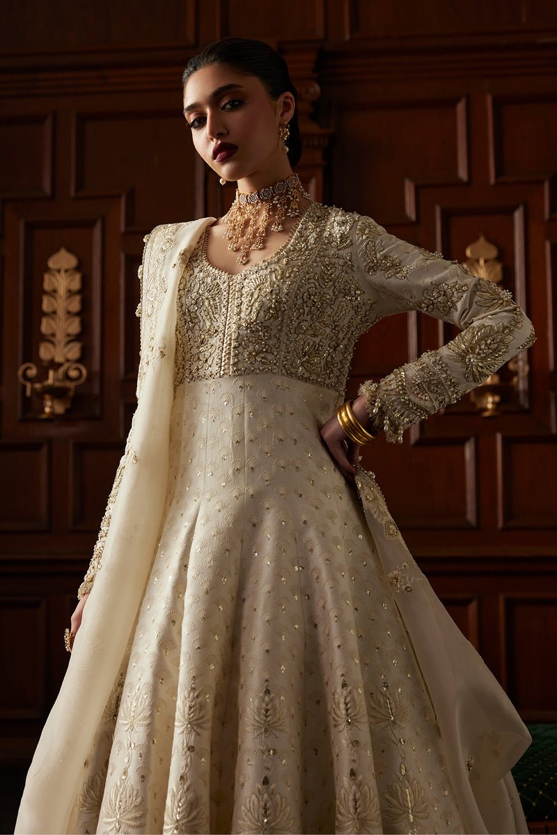 Saad Bin Shahzad | El Veneto Luxury Formals | OVIA-Brand:Saad Bin Shahzad-Type:Ladies Clothes-Off White - House of Maryam- Buy in UK, USA