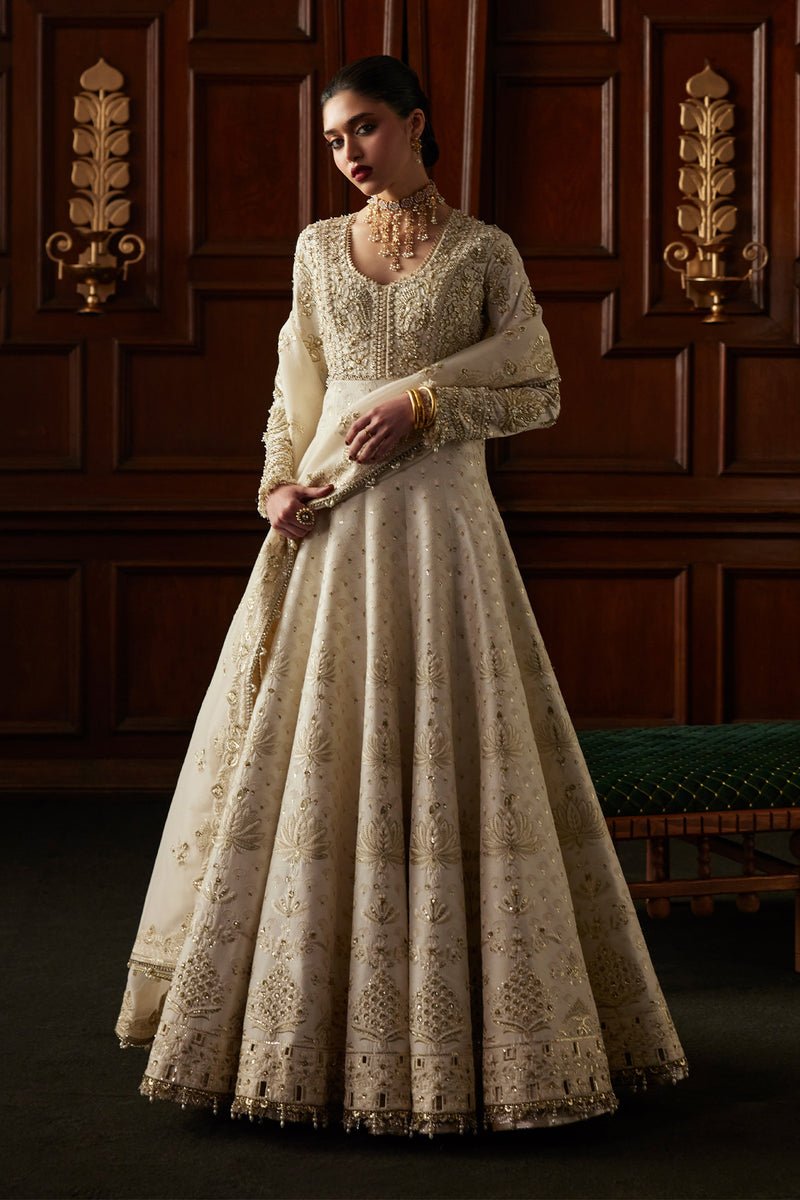 Saad Bin Shahzad | El Veneto Luxury Formals | OVIA-Brand:Saad Bin Shahzad-Type:Ladies Clothes-Off White - House of Maryam- Buy in UK, USA