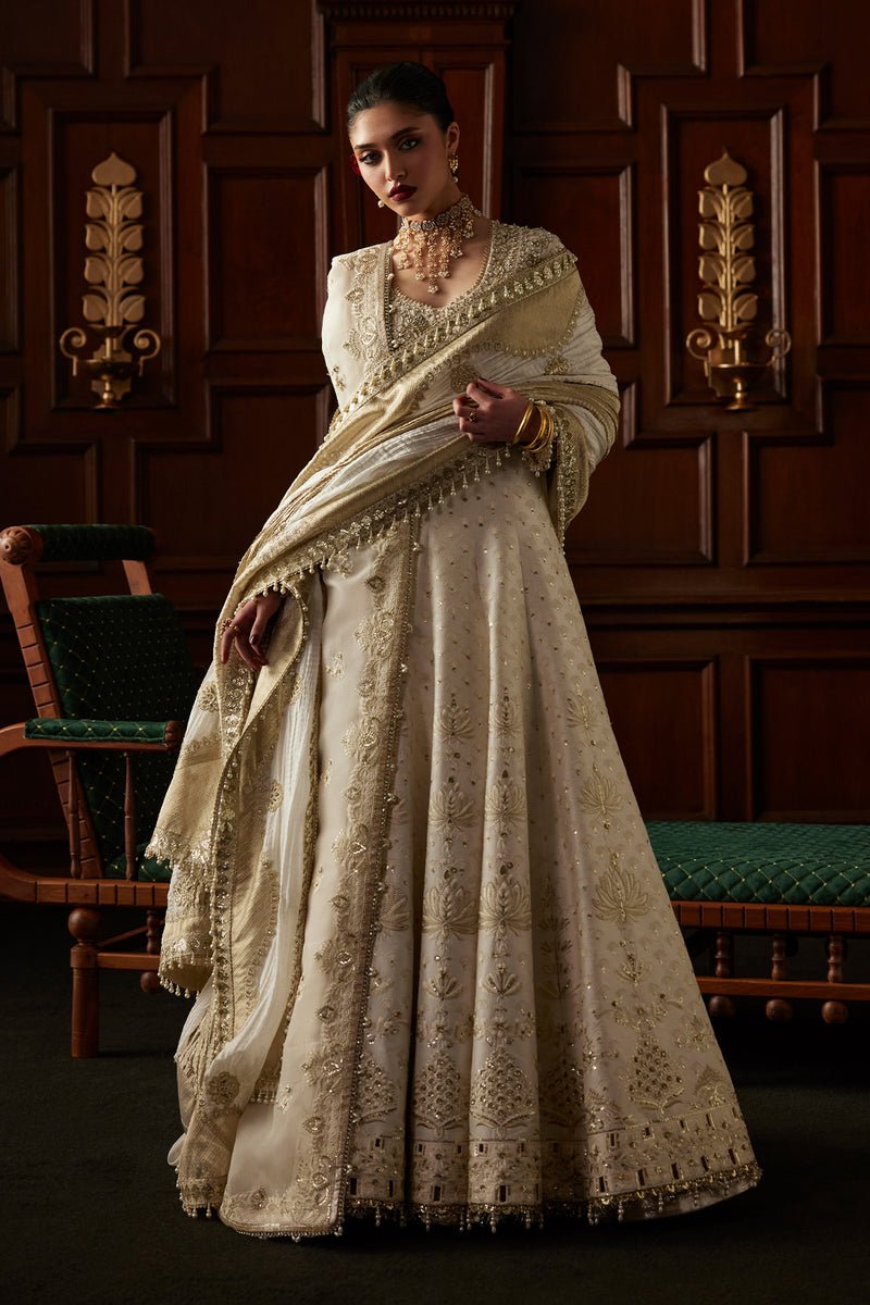 Saad Bin Shahzad | El Veneto Luxury Formals | OVIA-Brand:Saad Bin Shahzad-Type:Ladies Clothes-Off White - House of Maryam- Buy in UK, USA