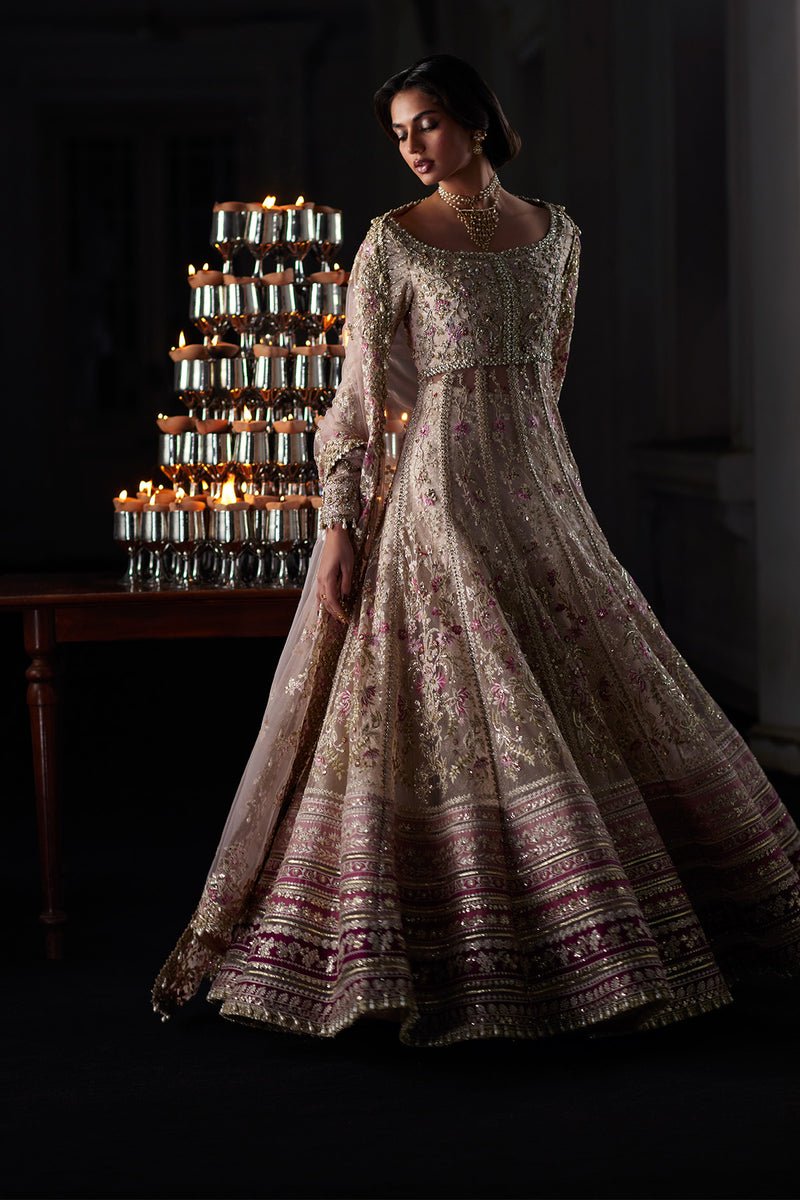 Saad Bin Shahzad | El Veneto Luxury Formals | RINA-Brand:Saad Bin Shahzad-Type:Ladies Clothes-Nude Peach - House of Maryam- Buy in UK, USA