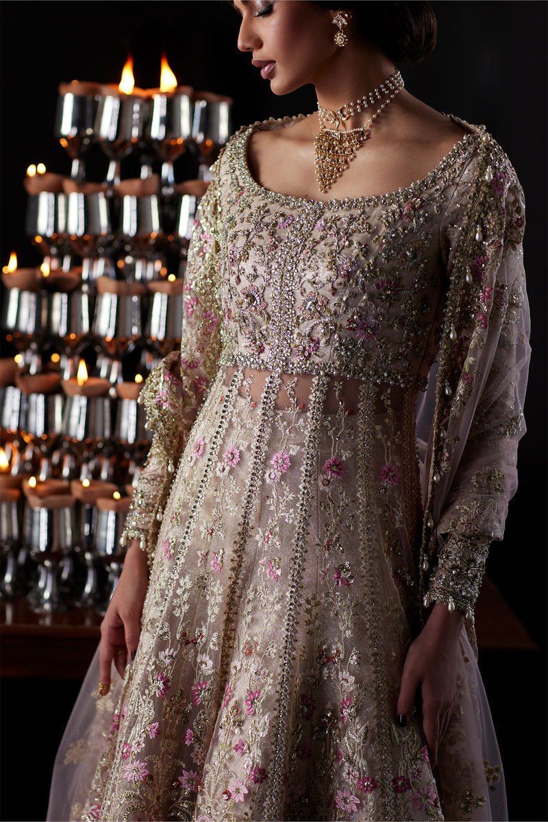 Saad Bin Shahzad | El Veneto Luxury Formals | RINA-Brand:Saad Bin Shahzad-Type:Ladies Clothes-Nude Peach - House of Maryam- Buy in UK, USA