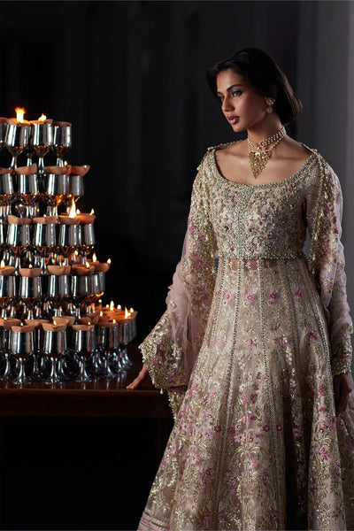 Saad Bin Shahzad | El Veneto Luxury Formals | RINA-Brand:Saad Bin Shahzad-Type:Ladies Clothes-Nude Peach - House of Maryam- Buy in UK, USA