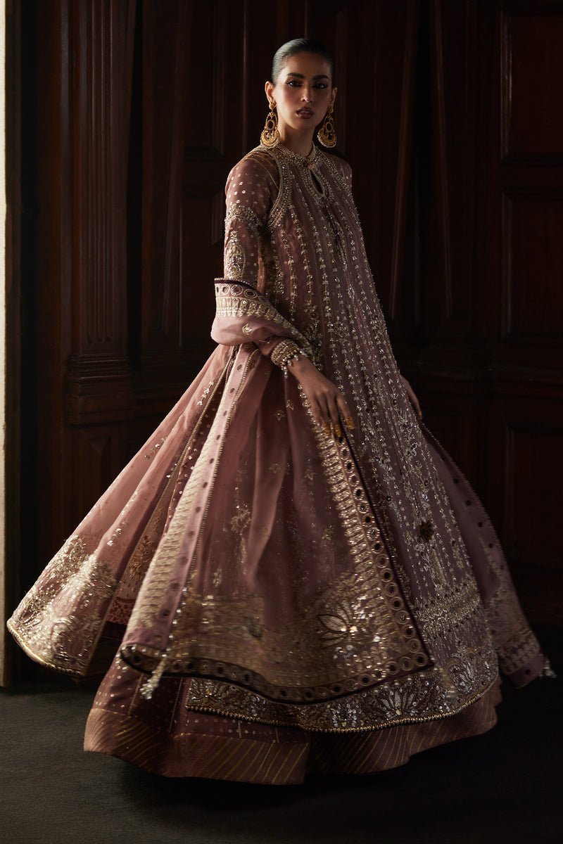 Saad Bin Shahzad | El Veneto Luxury Formals | ROSALIE-Brand:Saad Bin Shahzad-Type:Ladies Clothes-Champaign-Zari Silk-House of Maryam- Buy in UK, USA