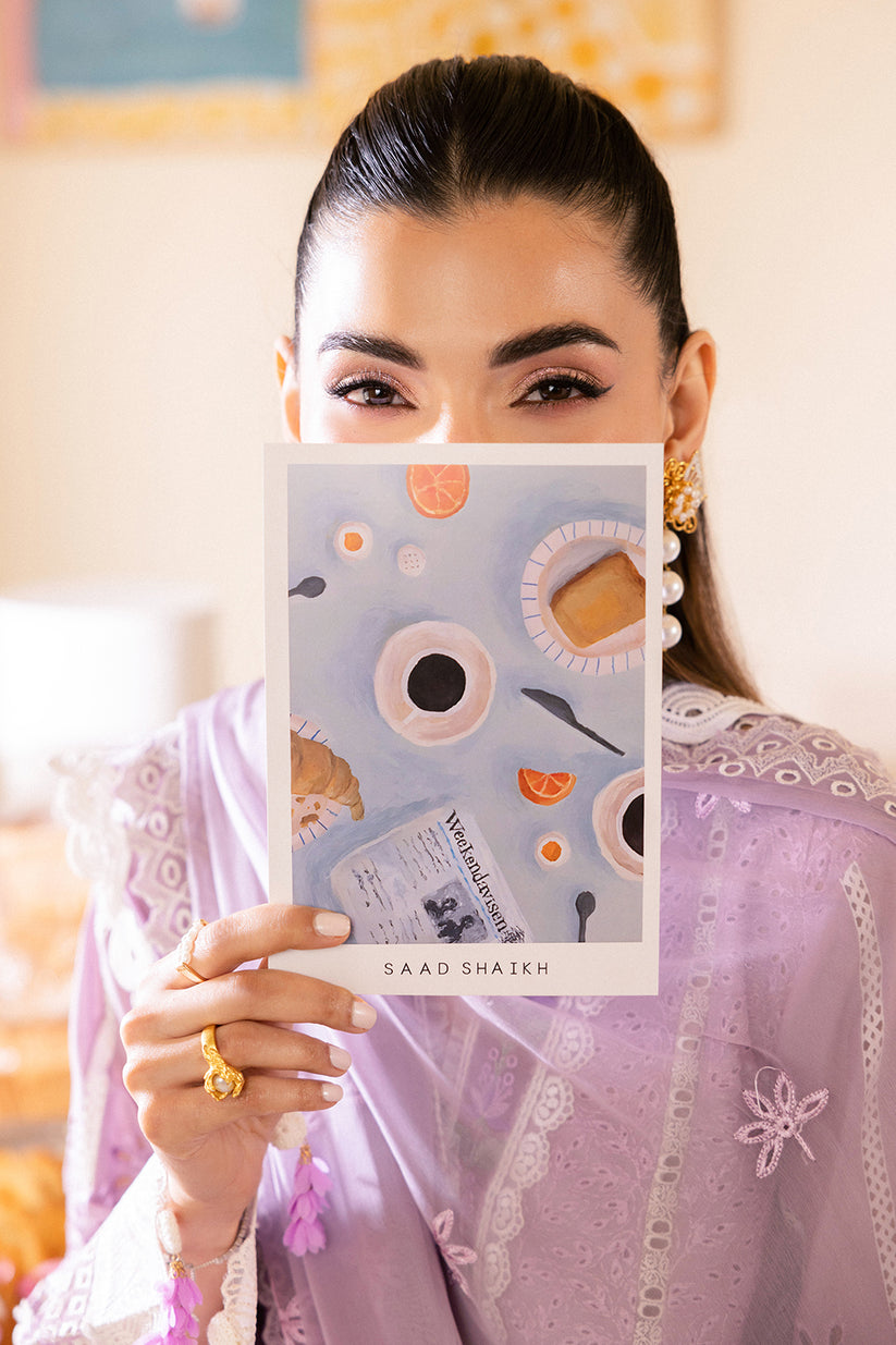 Saad Shaikh | LaAmour Luxury Lawn | Azura -  Saad Shaikh Luxury - Original Designer Dress - House of Maryam