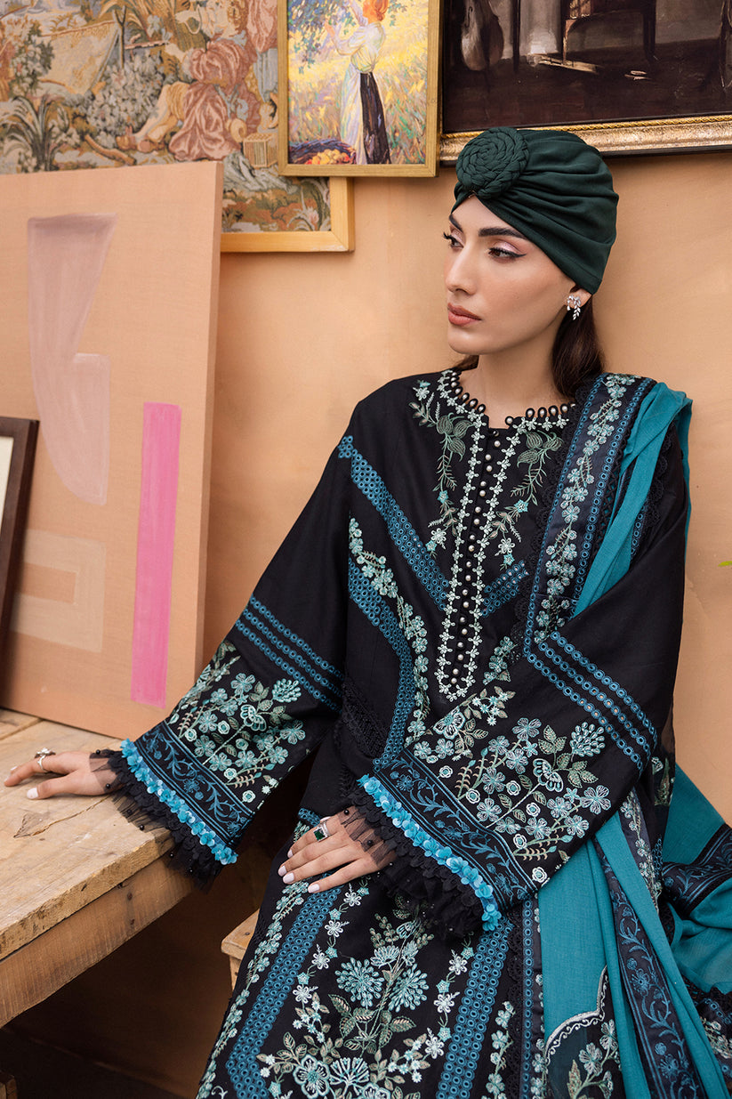 Saad Shaikh | LaAmour Luxury Lawn | Reh -  Saad Shaikh Luxury - Original Designer Dress - House of Maryam